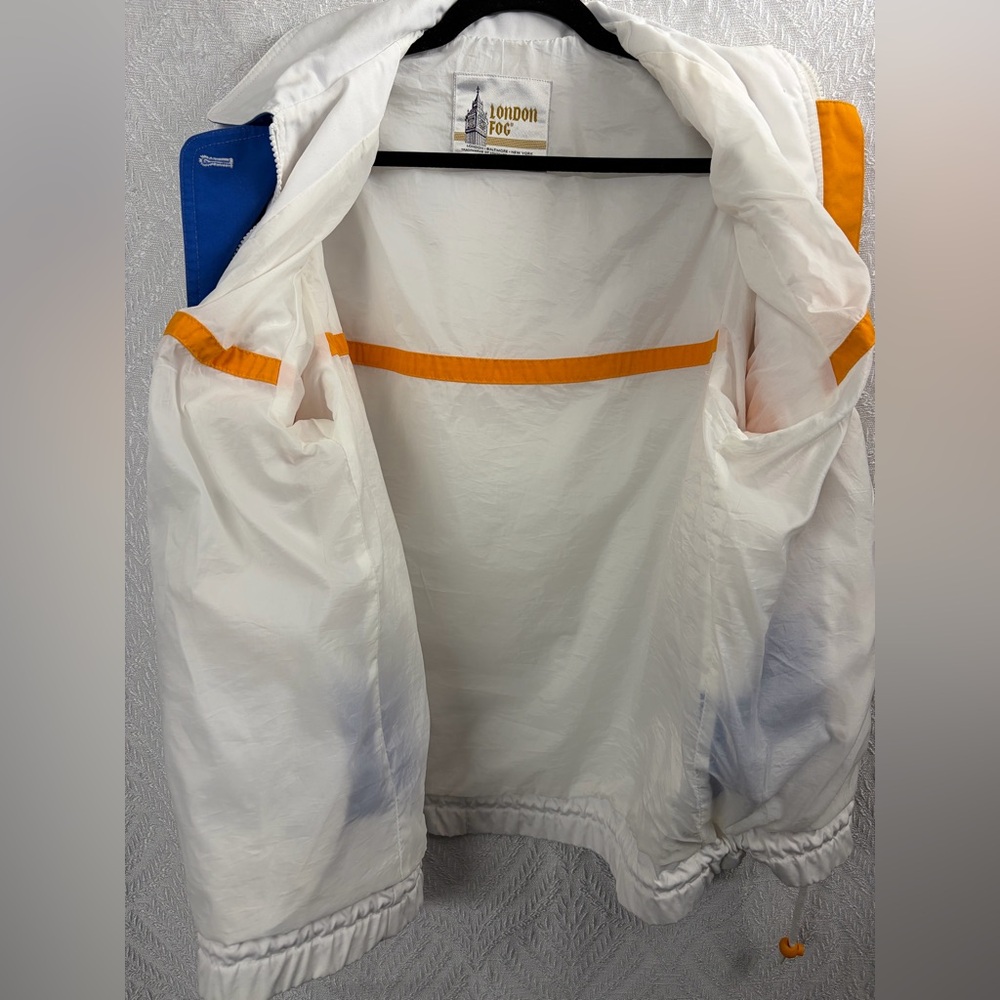 Vintage 90s London Fog Colorblock Windbreaker - Shoulder Pads - Picture 7 of 15
